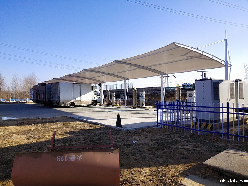 邢台好望角国际物流园充电桩汽车棚膜结构