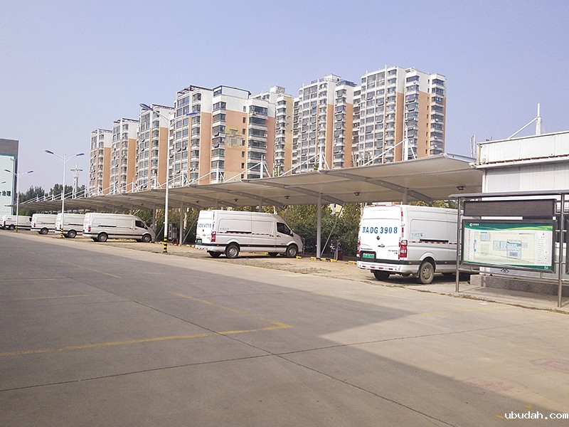 邯郸烟草充电桩汽车棚膜结构